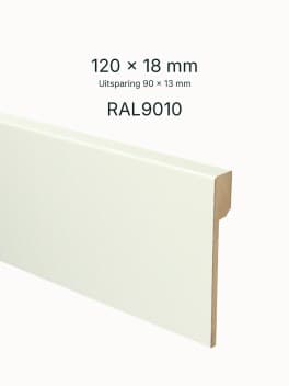 Renovatieplint Blok RAL9010 120x18mm