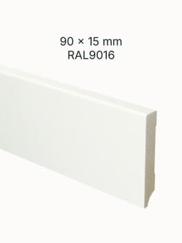 MDF Plint Blok RAL9016 90x15mm