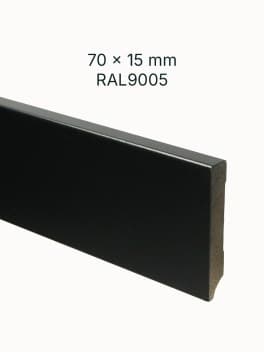 MDF Plint Blok RAL9005 70x15mm