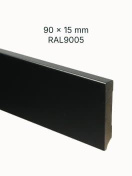MDF Plint Blok RAL9005 90x15mm